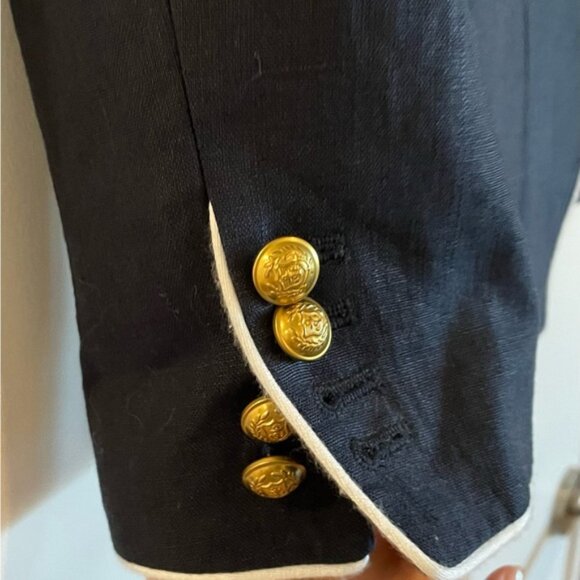 J. Crew Regent style navy linen blazer, size 12 - Picture 4 of 10